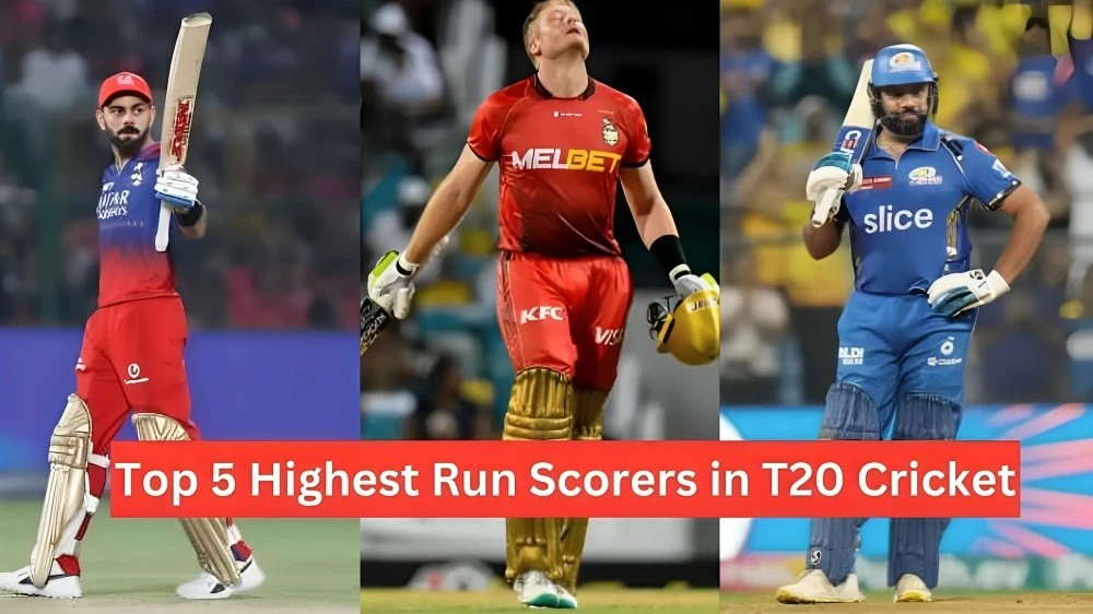 Top 5 Highest Run Scorers in T20 Cricket