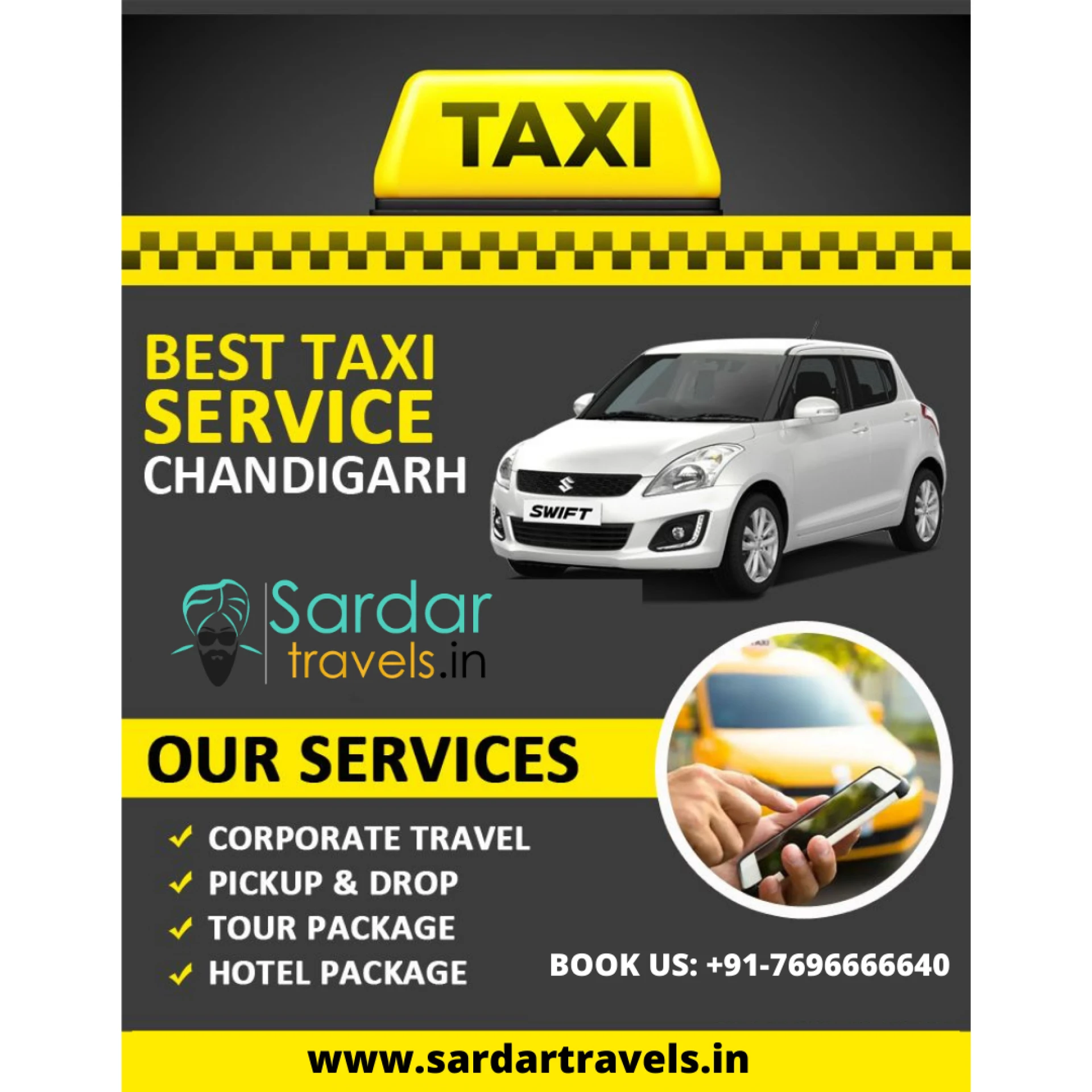Taxi Services Chandigarh - Sardar Travel