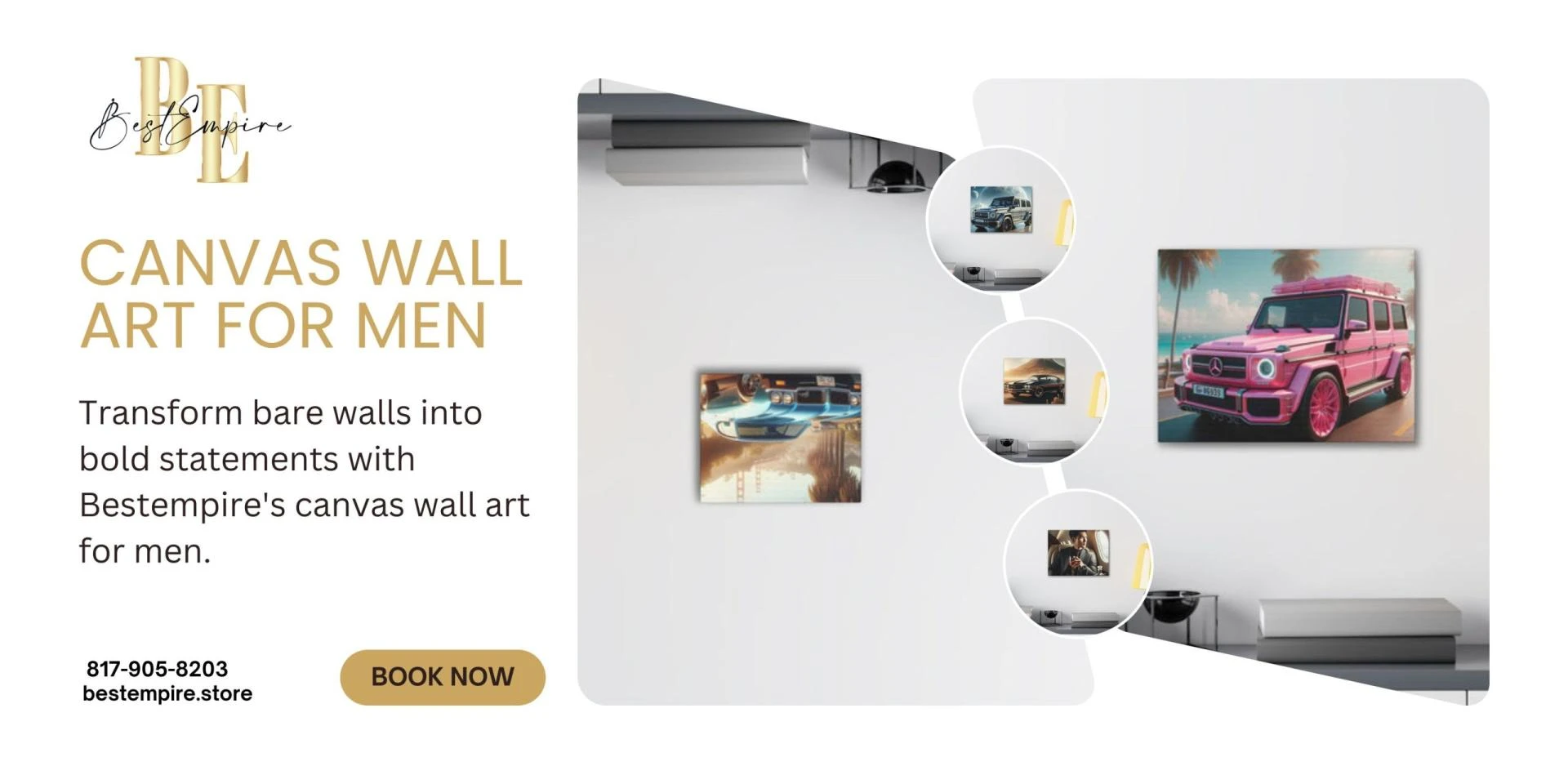 Canvas Wall Art for Men to Beautify Your Space | Bestempire