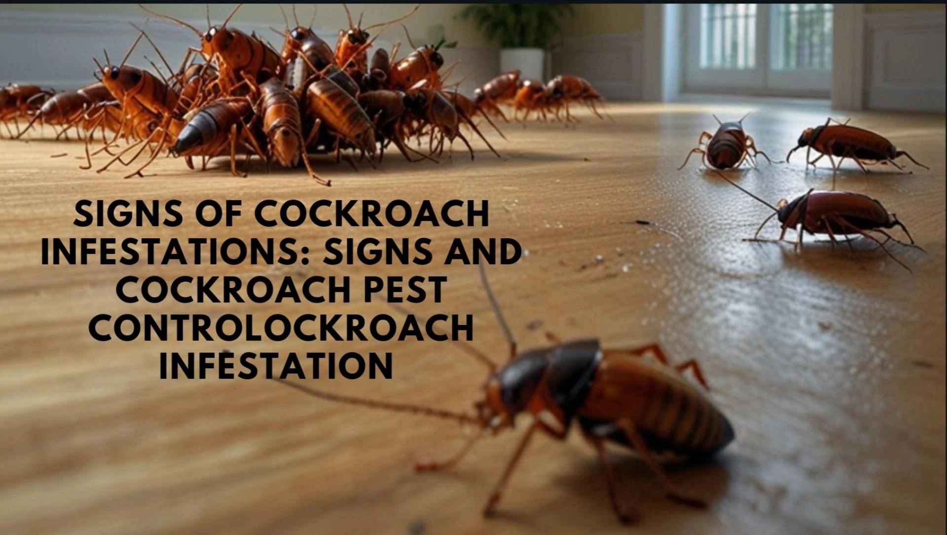 COCKROACH INFESTATIONS: SIGNS and COCKROACH PEST CONTROL
