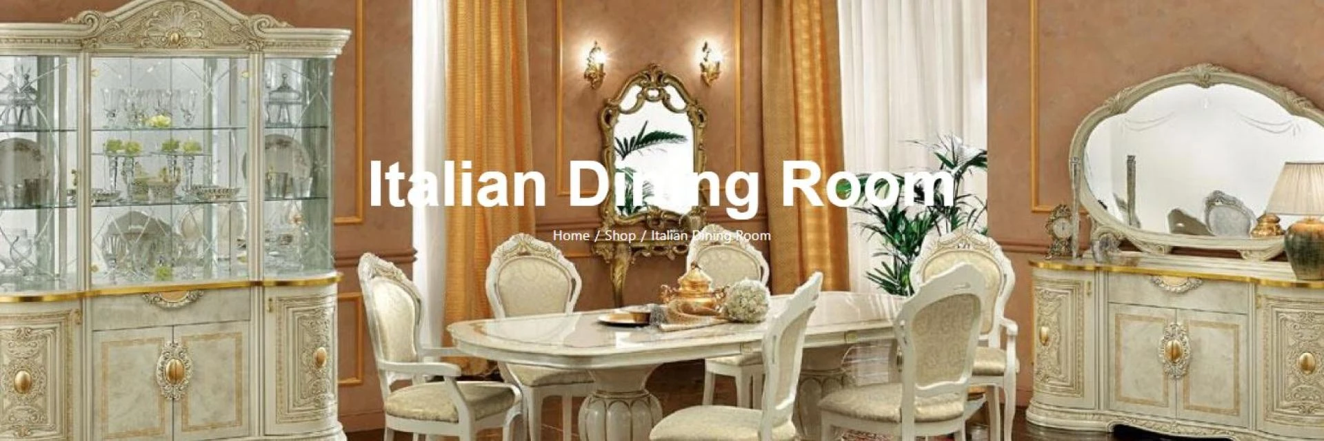 Italian dining table and chairs