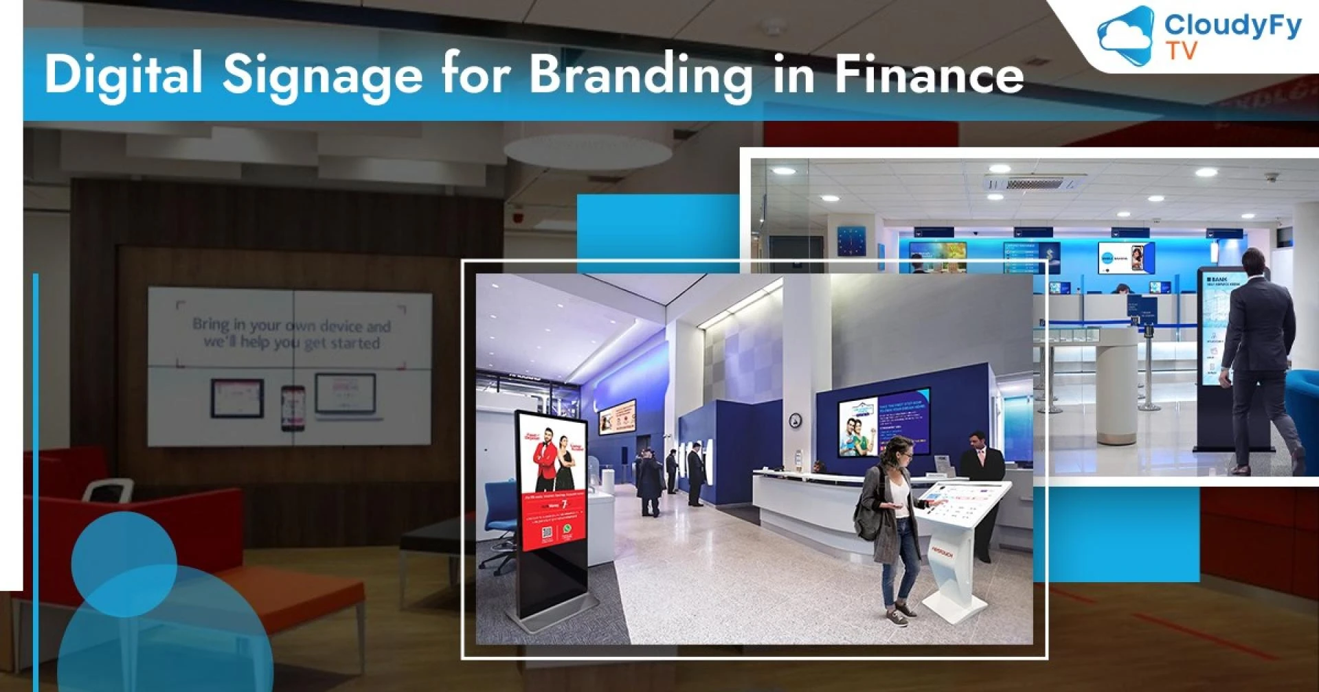 How does Digital Signage in Finance contribute to Branding in the Financial Sector?