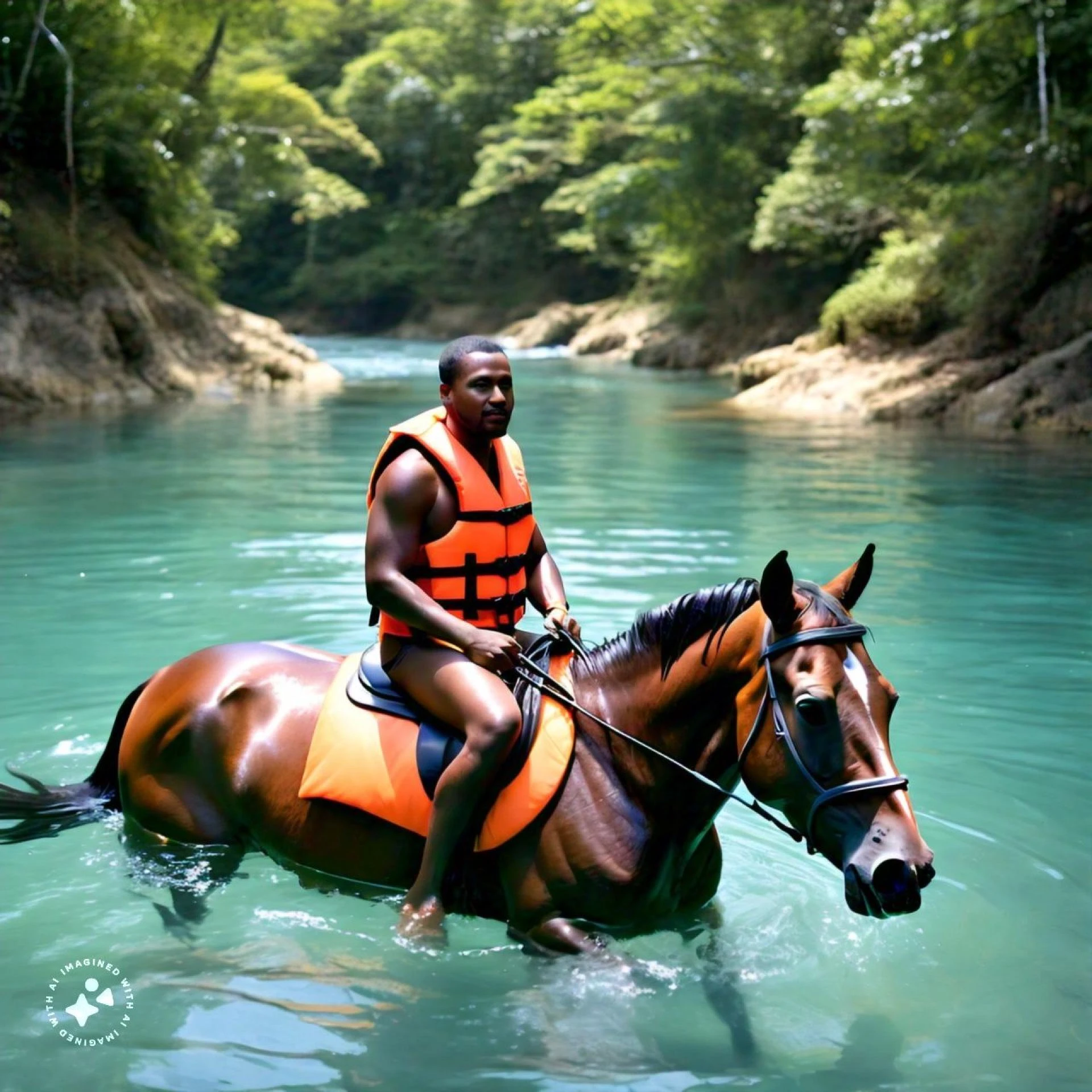 Equine Aquatics Dive into Jamaica's Immersive Horse Swimming Adventure