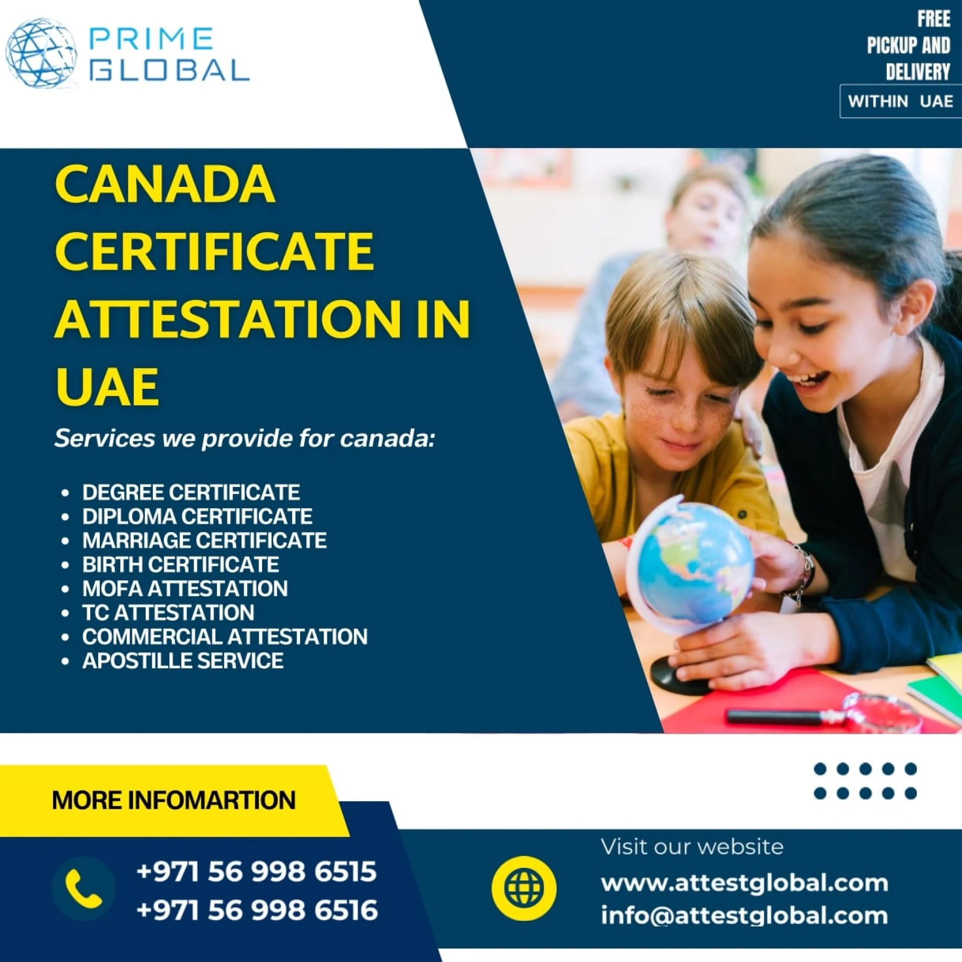 Quick &amp; Easy Canada Certificate Attestation in UAE