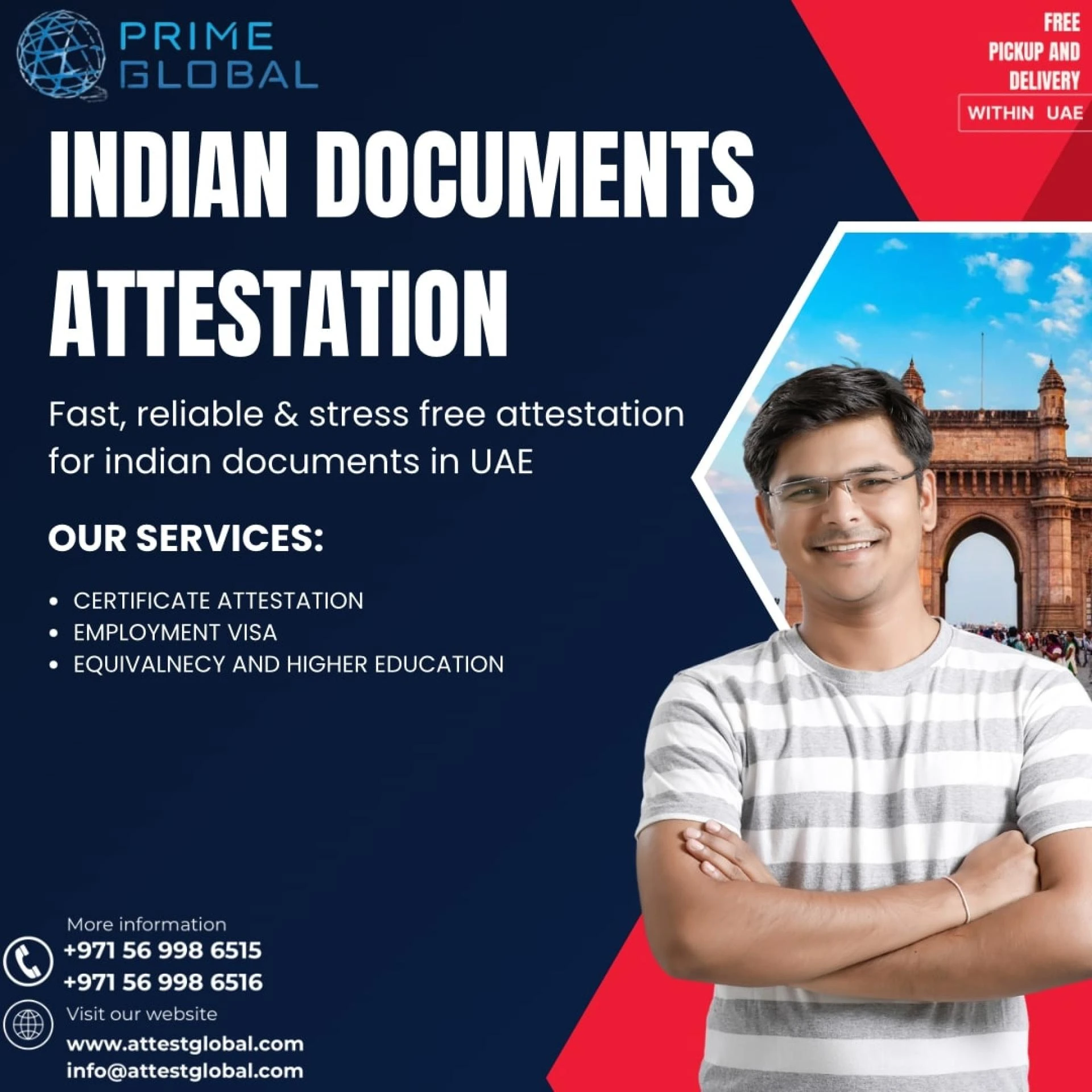 Secure Indian Documents Attestation services in UAE