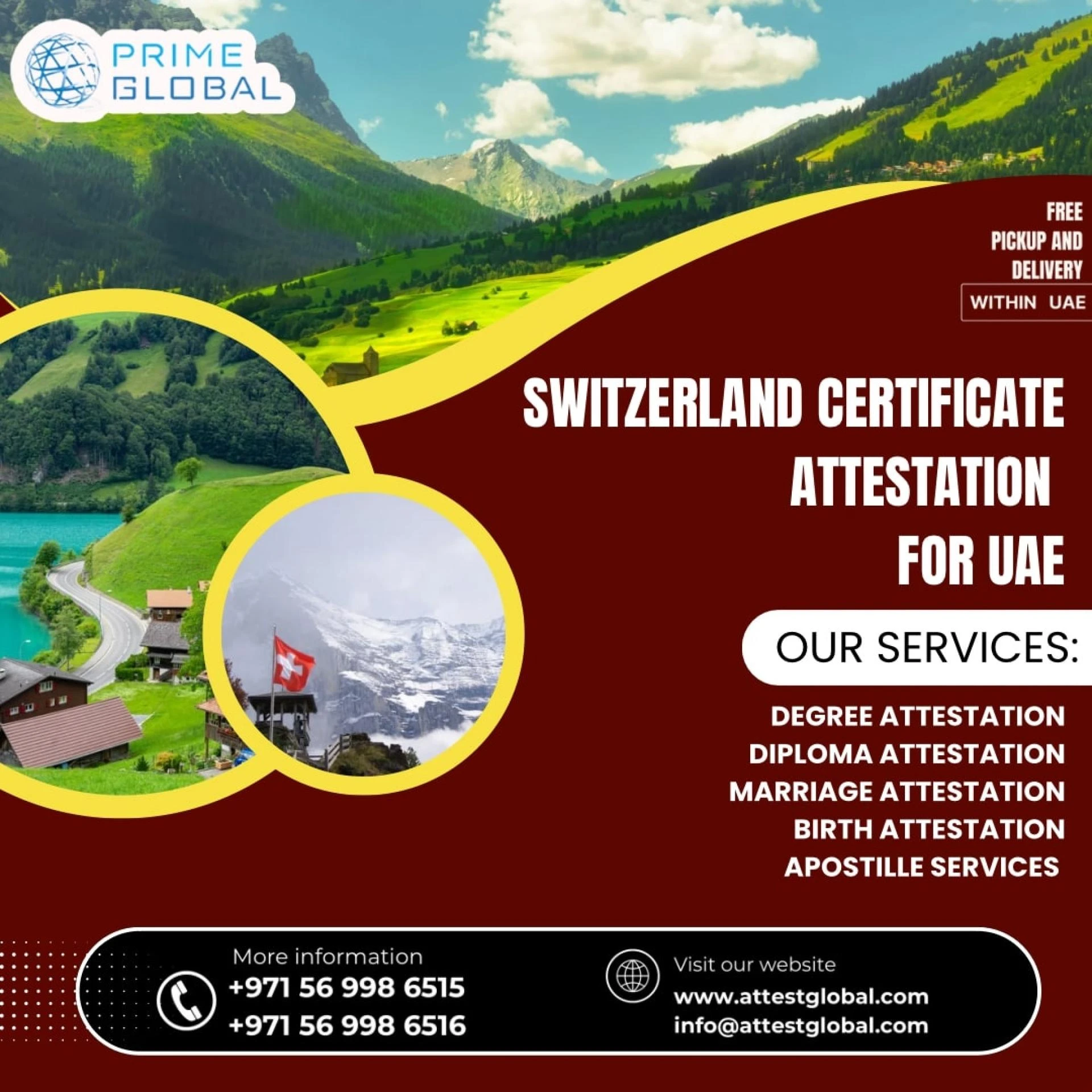 Hassle-Free Swiss Certificate Attestation services in the UAE