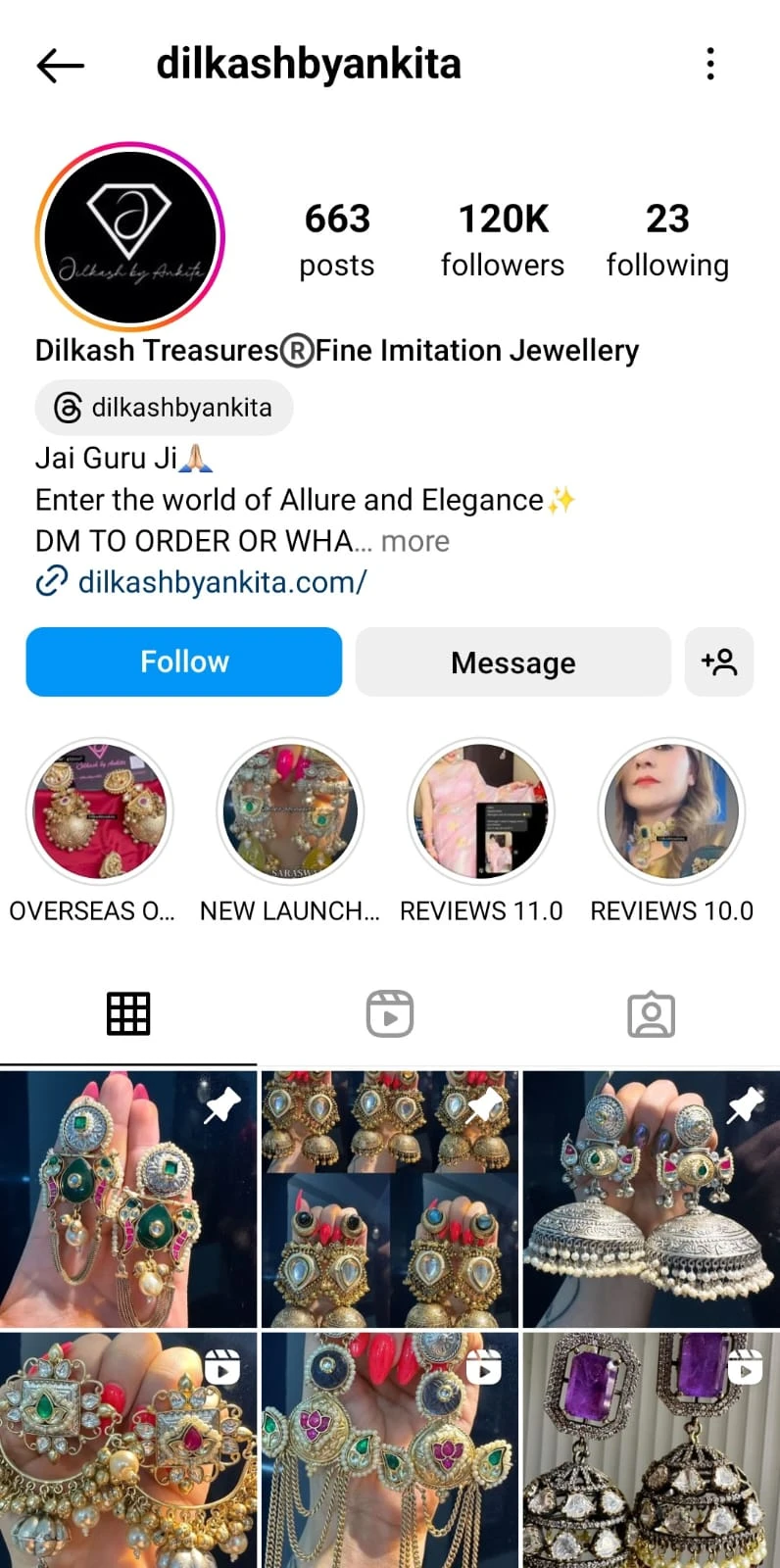 Discover the Elegance of Trending Earrings and Artificial Jewelry at Dilkash by Ankita