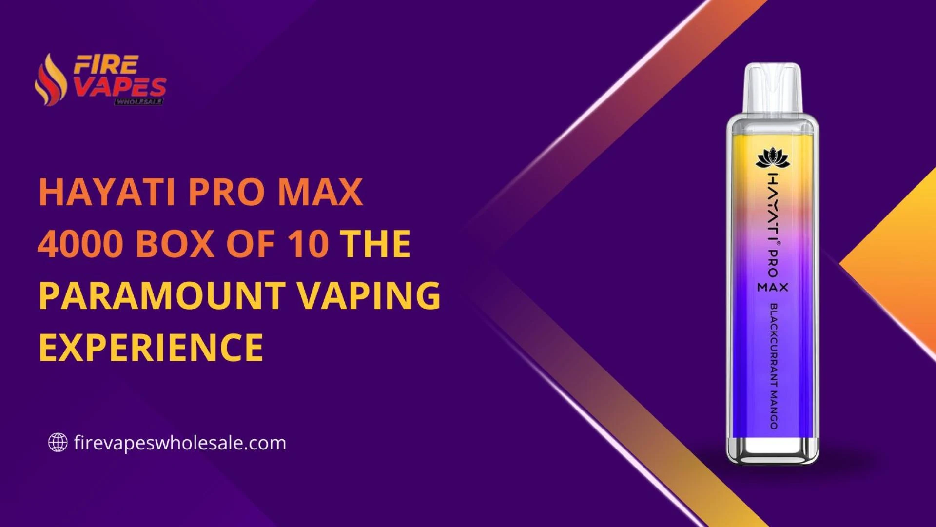 Hayati Pro Max 4000 Box of 10 The paramount Vaping Experience