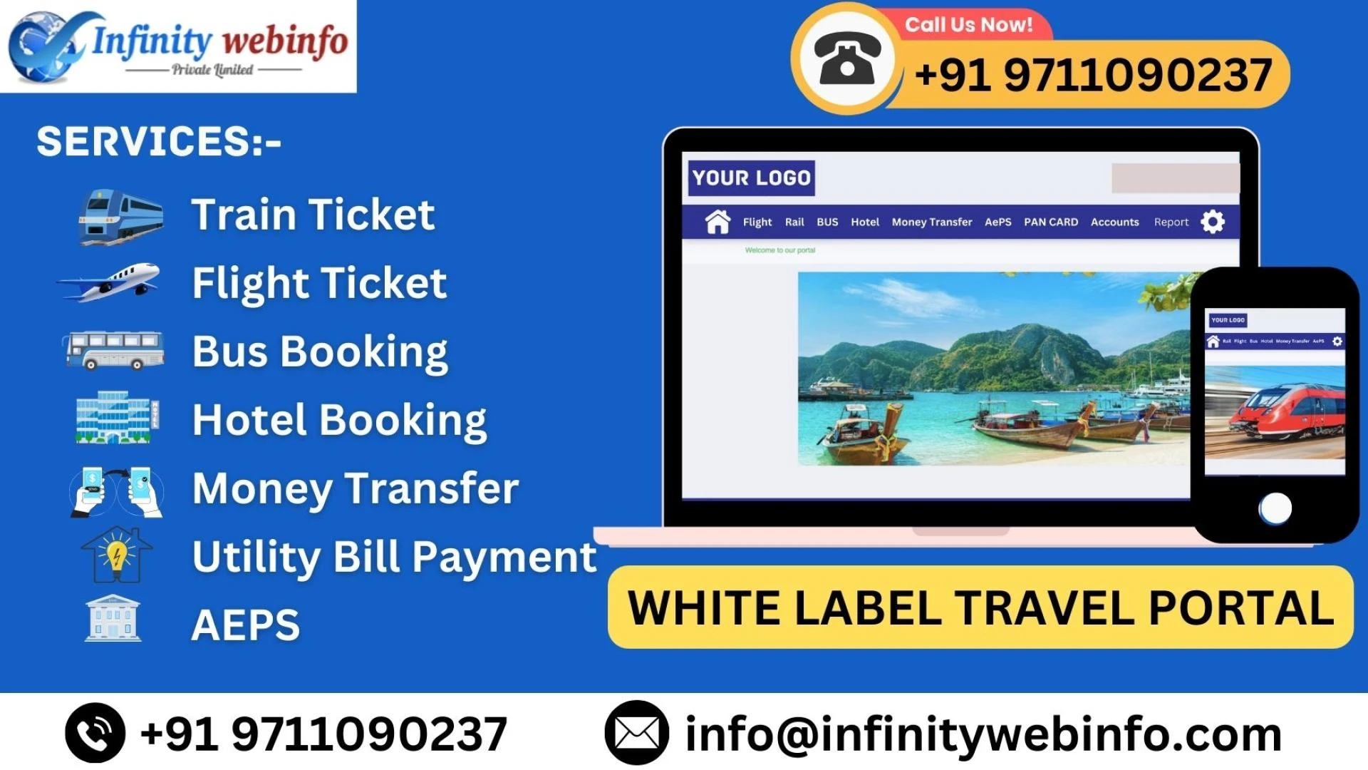 Why Agents Should Use the White Label Portal by Infinity Webinfo Pvt Ltd.