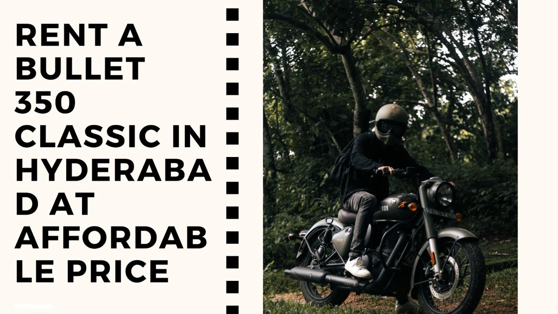 Rent a Bullet 350 Classic in Hyderabad at Affordable price