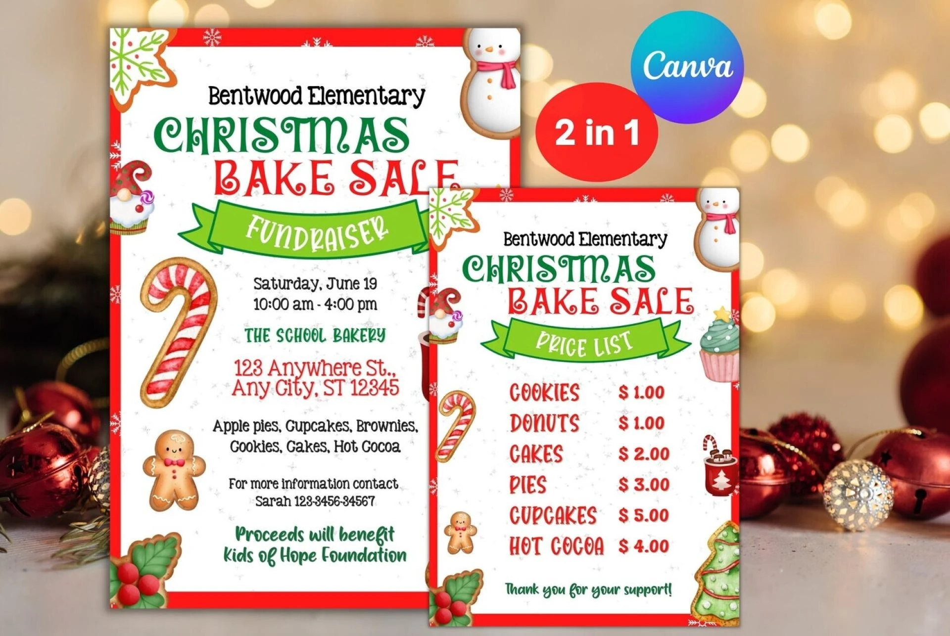 Christmas Bake Sale Flyer