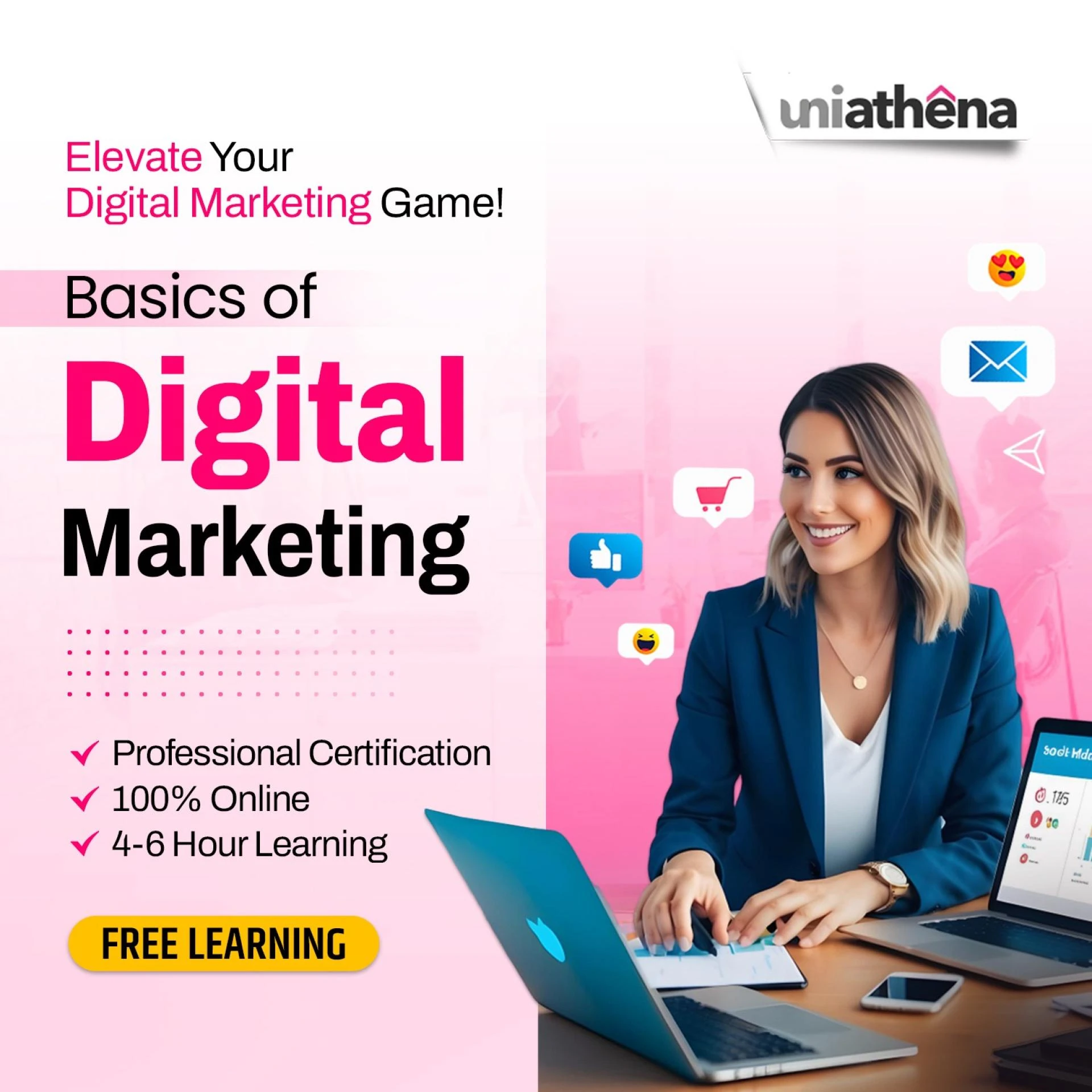 Explore Digital Marketing with UniAthena's Short Course