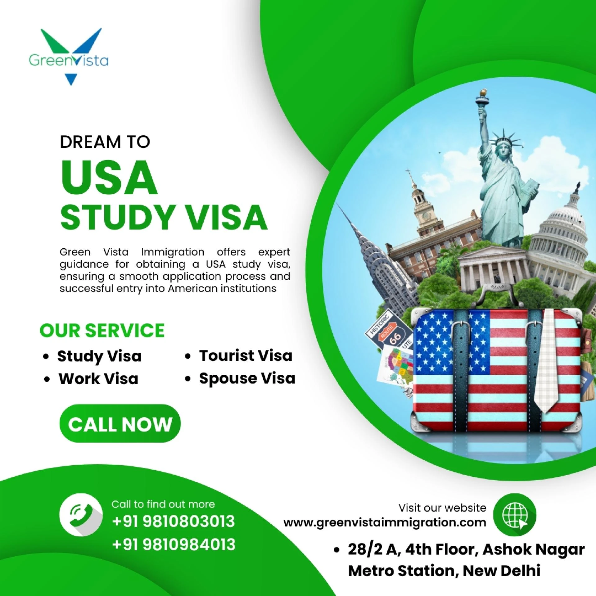 Green Vista Immigration: Your Gateway to a Study Visa for the USA