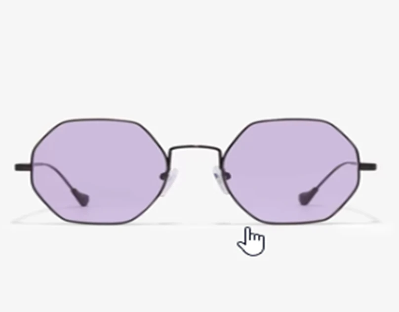 Sonnenbrille lila Gläser