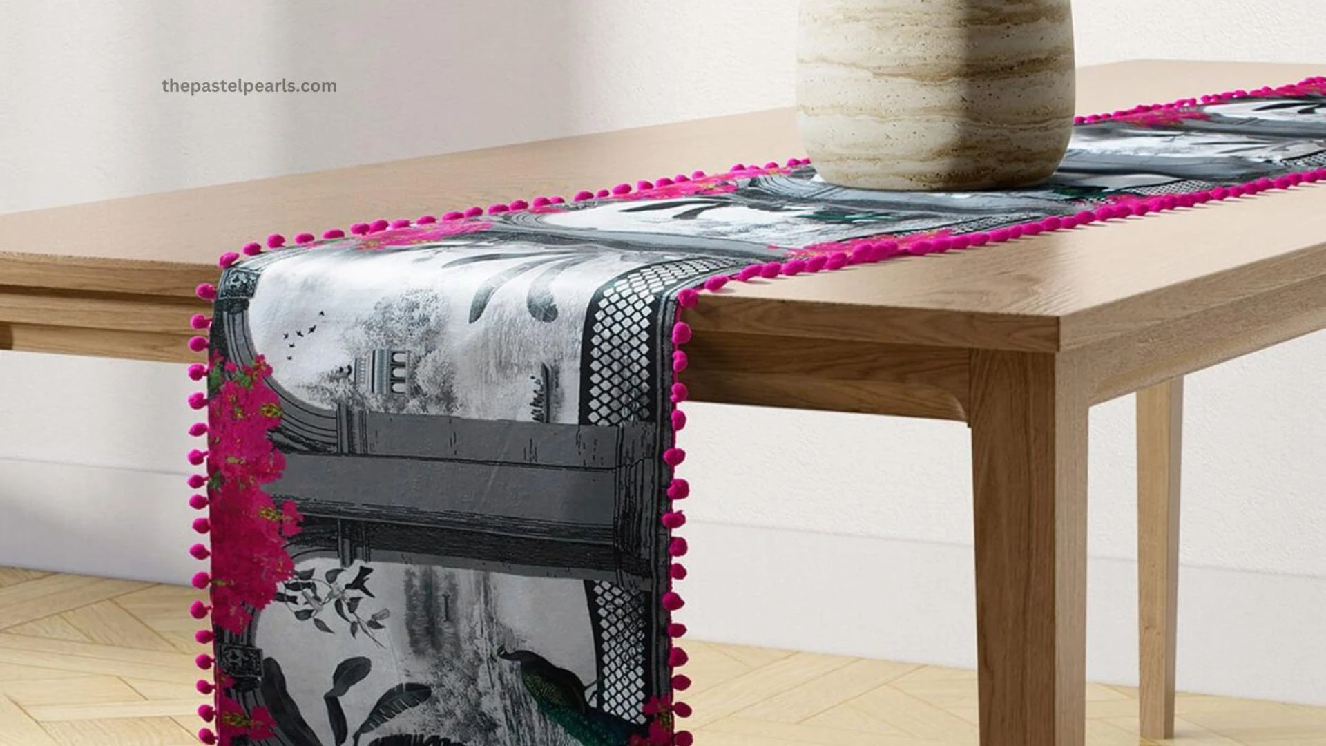 Enhance Your Home Decor with The Pastel Pearls Exquisite Handloom Table Runners and More