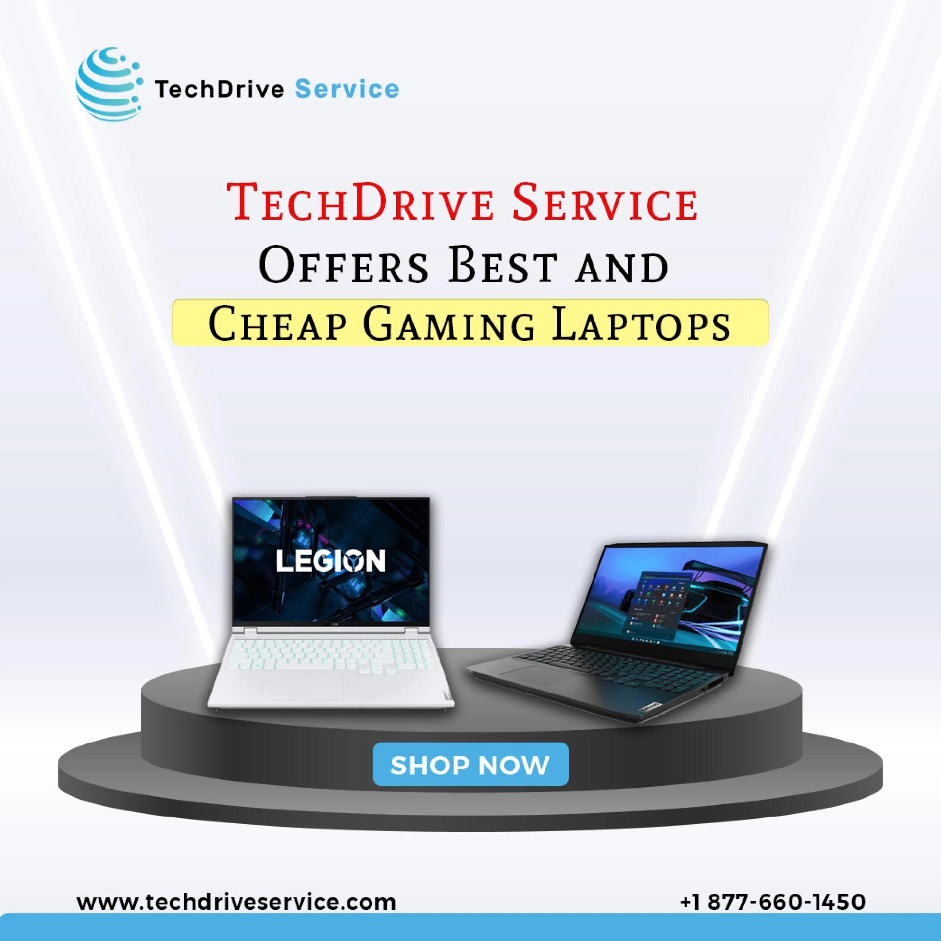 TechDrive Service Offers Best and Cheap Gaming Laptops