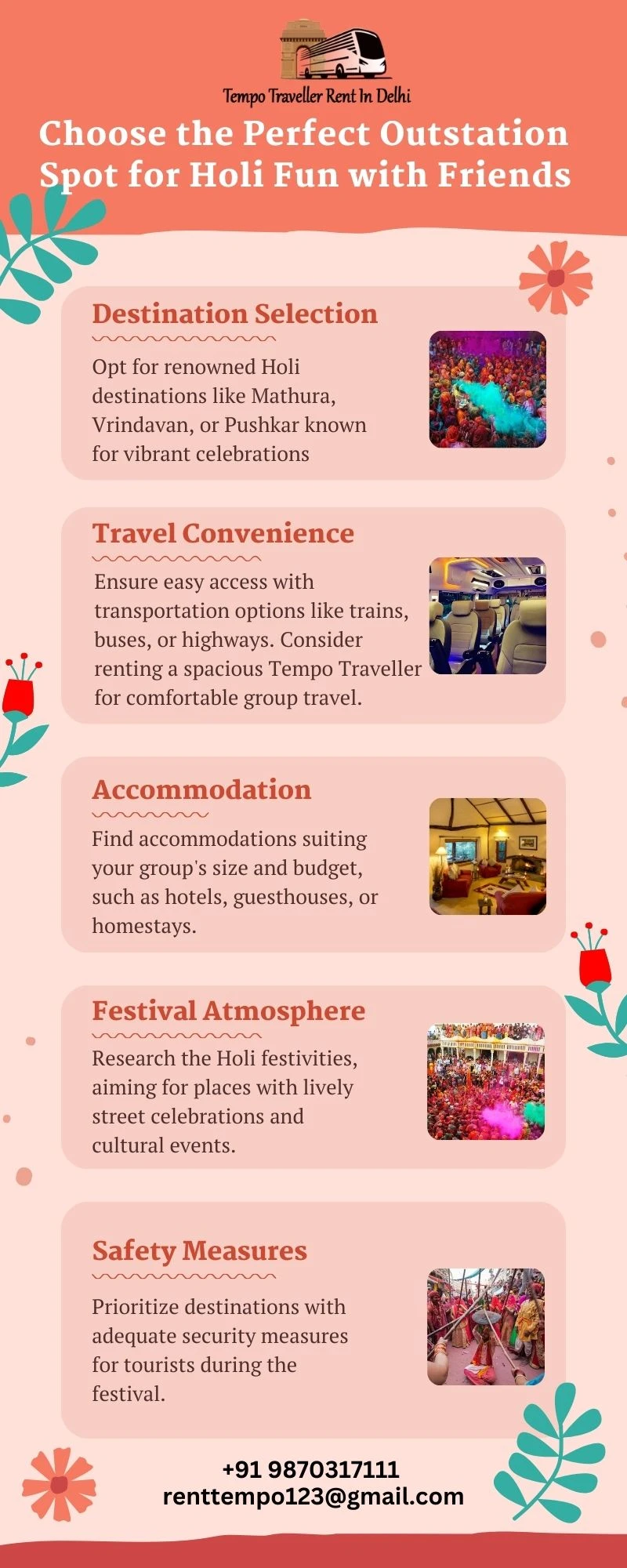Choose the Perfect Outstation Spot for Holi Fun with Friends