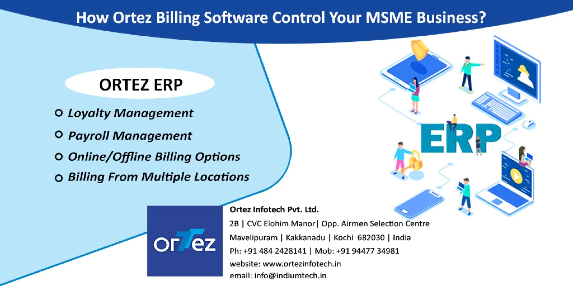 Best ERP Software Companies in India | CRM | Ortez