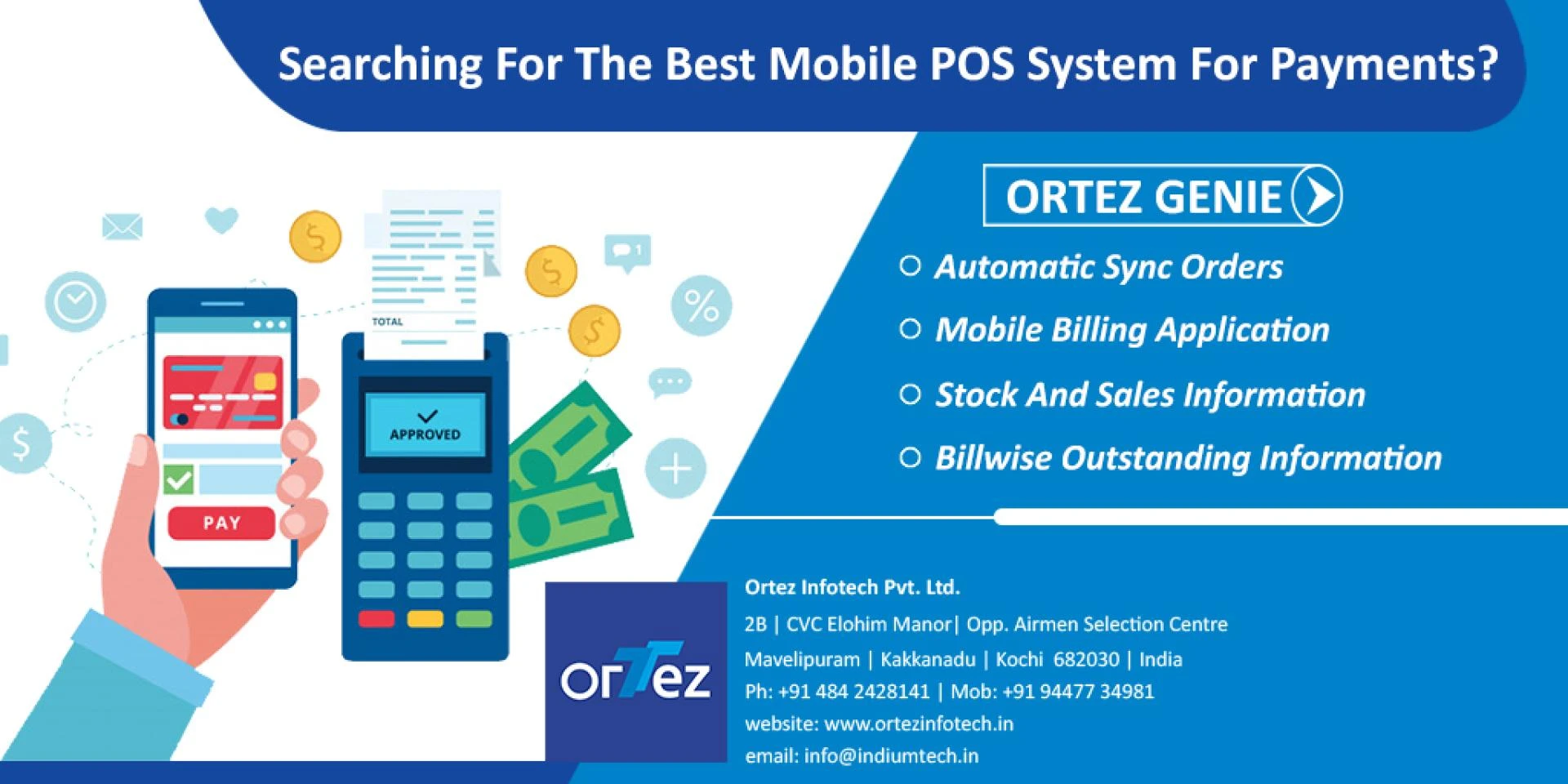 POS Mobile Application | PMS Software | Ortez, India