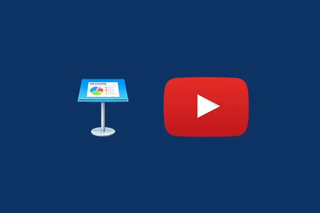 how to embed a youtube video in keynote