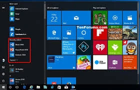 A Guide to Remove Recently Added Apps in Windows 10 Start Menu
