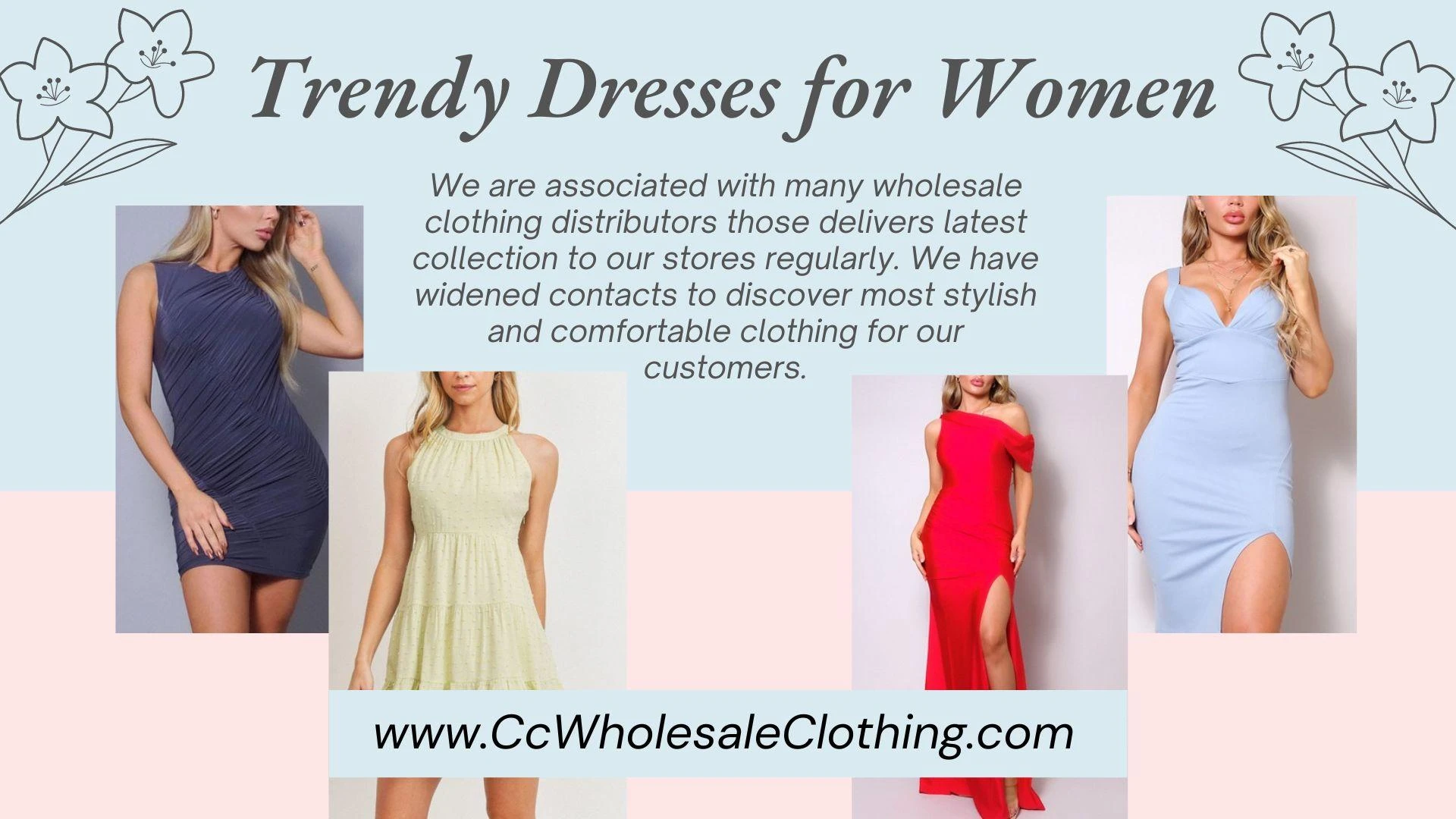 Trendy Dresses for Women – CC Wholesale Clothing