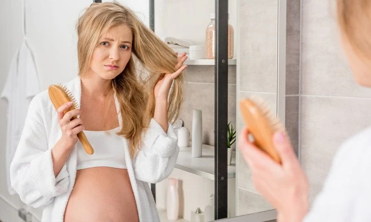 What is the cause of hair loss during pregnancy? How should I handle it?