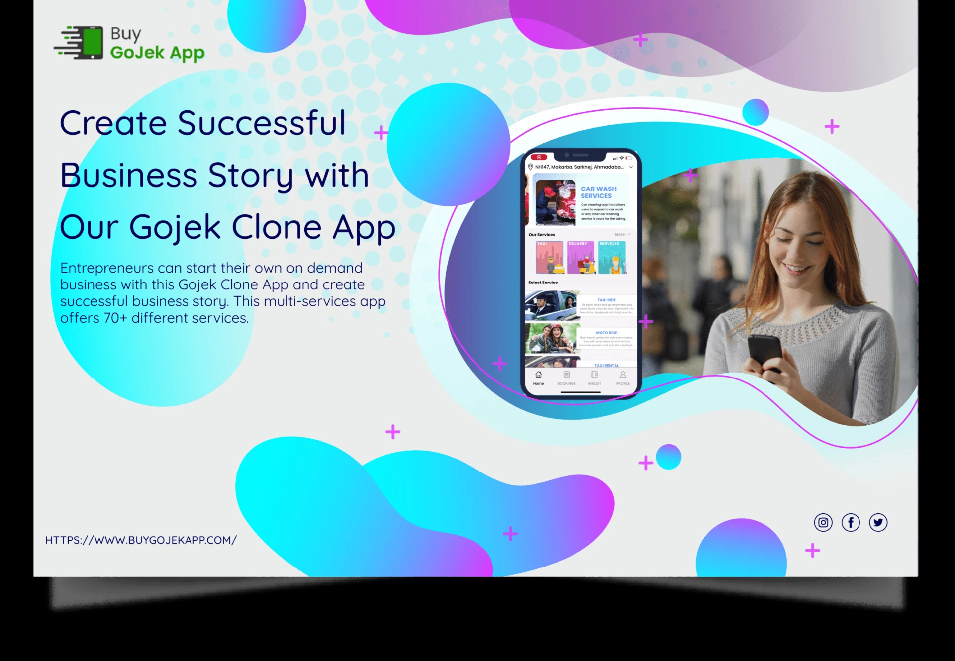 Need of Website along with Gojek Clone App?