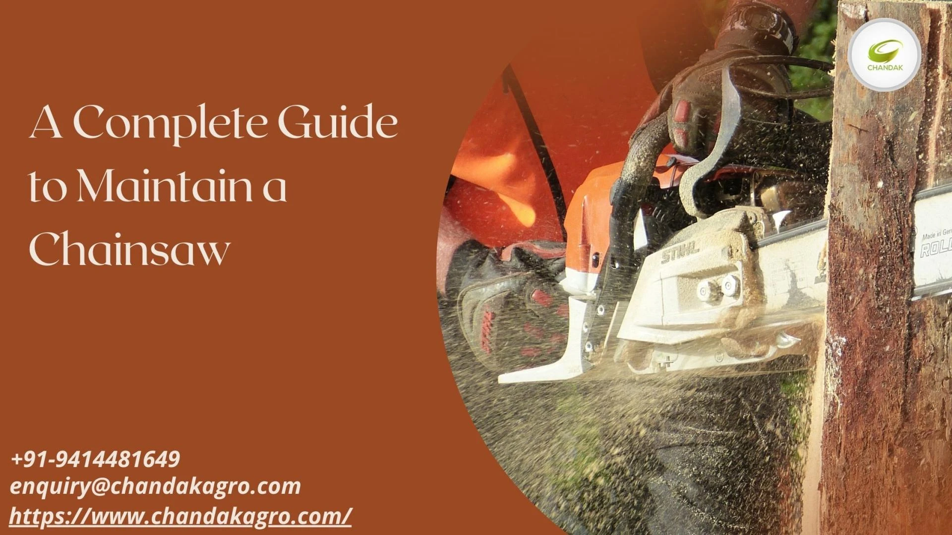A Complete Guide to Maintain a Chainsaw