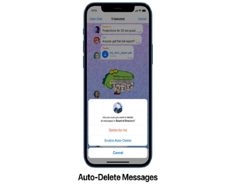 Here’s How One Can Auto-Delete Messages on Telegram