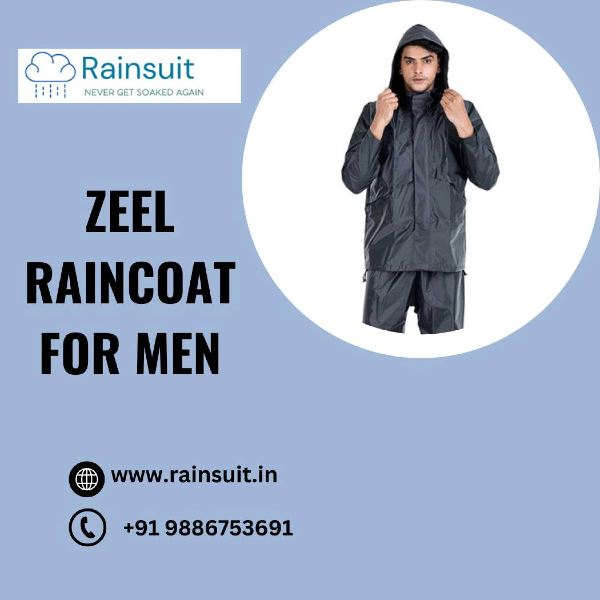 Zeel Raincoat for Men: Your Go-To Gear for Rainy Seasons