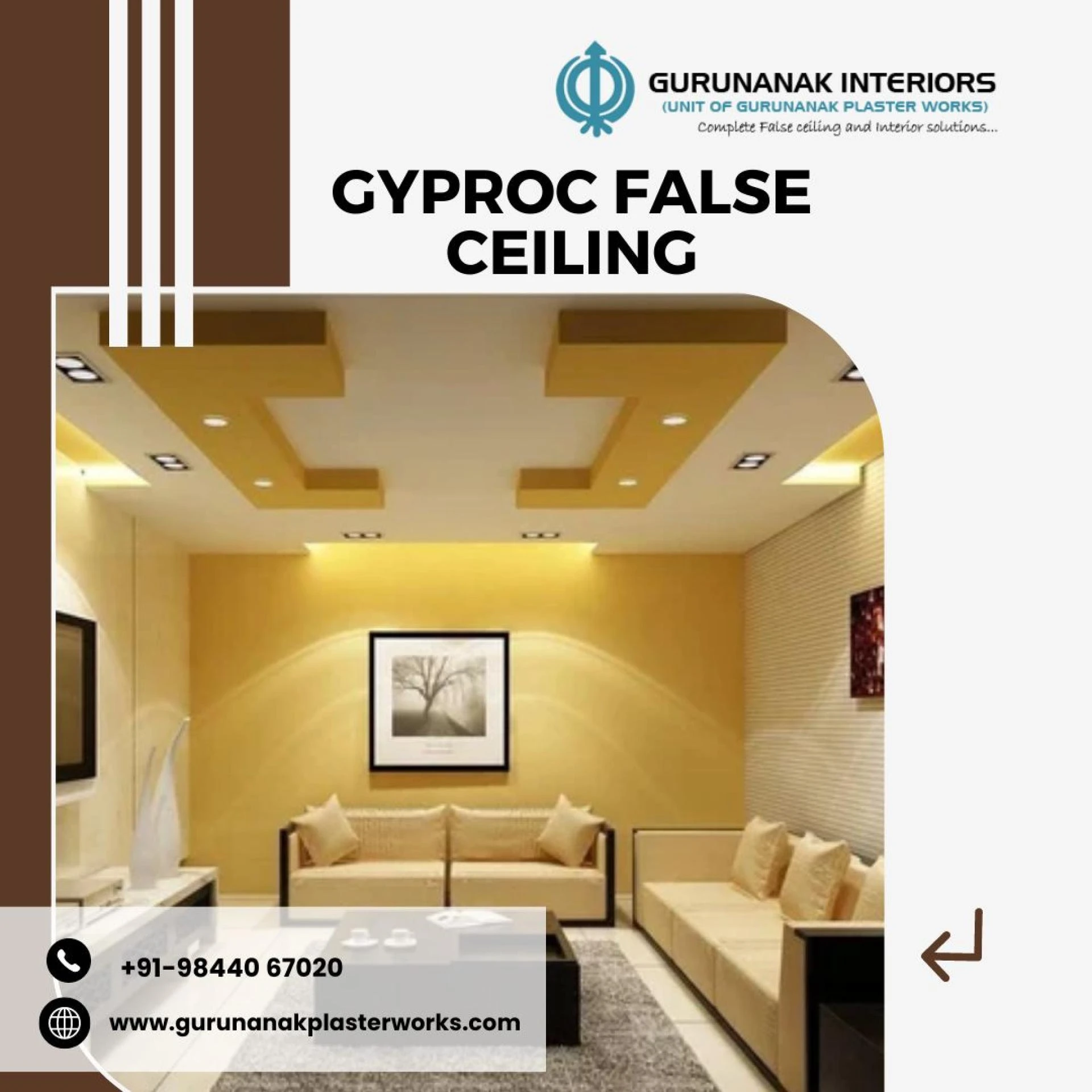 Gypsum Board False Ceiling in Bangalore: A Modern Design Solution
