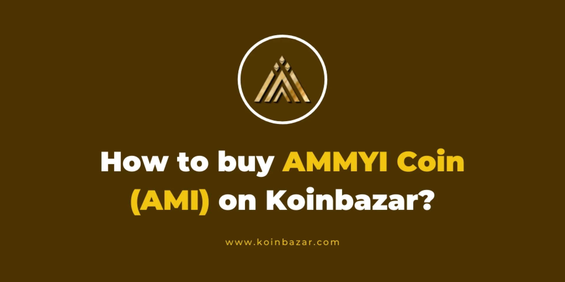 How to buy AMMYI Coin (AMI) in India?