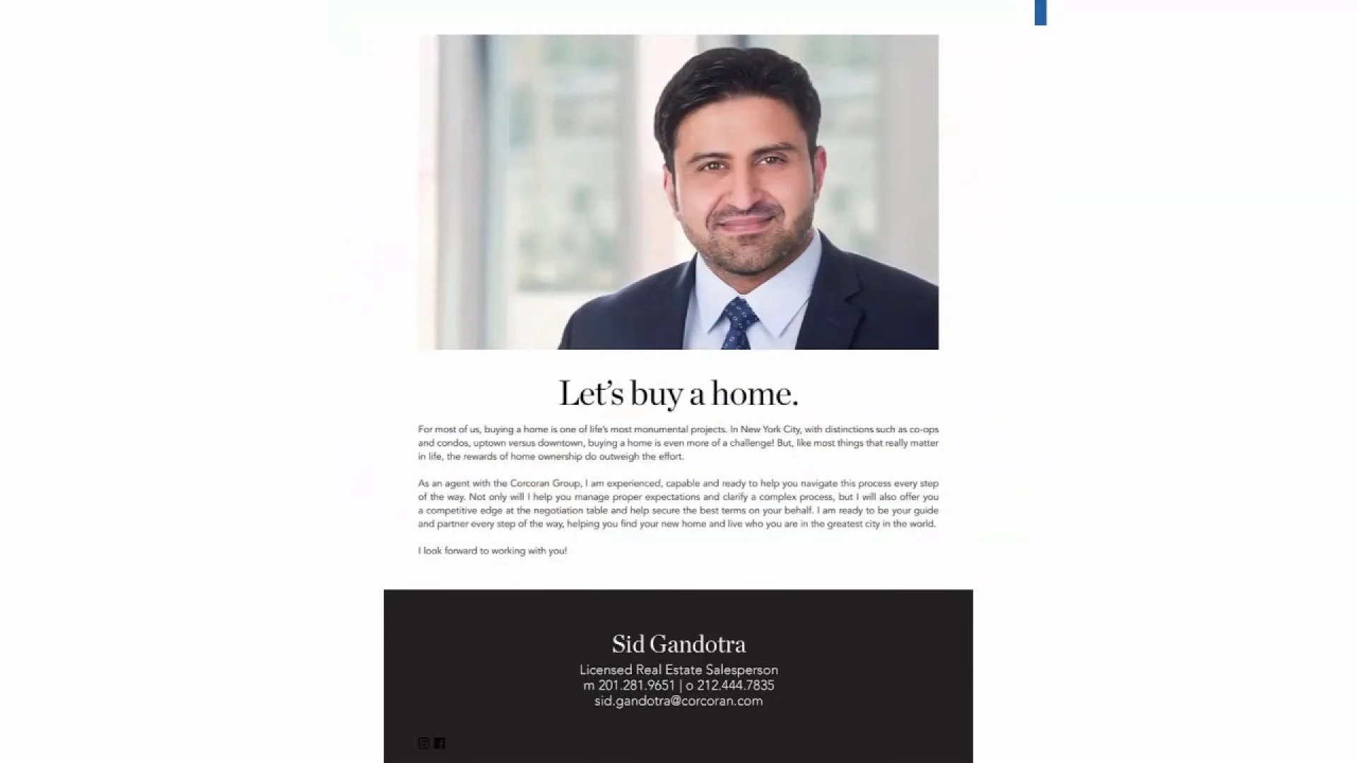 NYC Buyers Guide | Sid Gandotra Corcoran Group