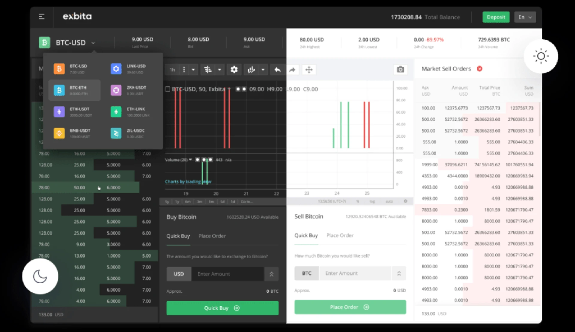 exchange cryptocurrency script