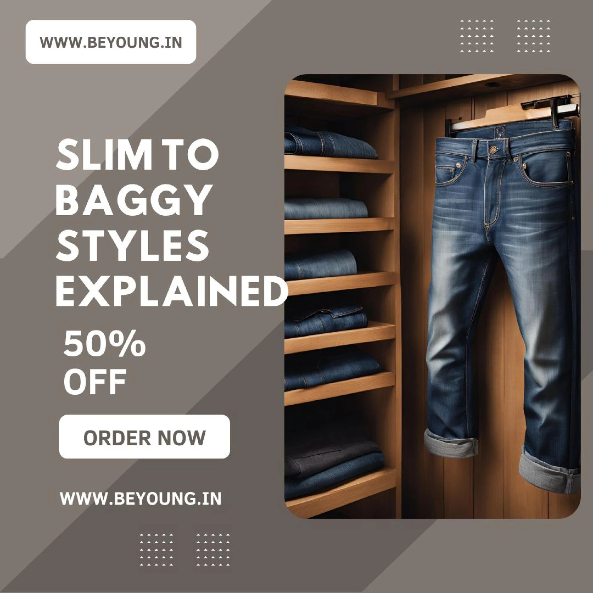 From Slim to Baggy: Understanding Jean Fits