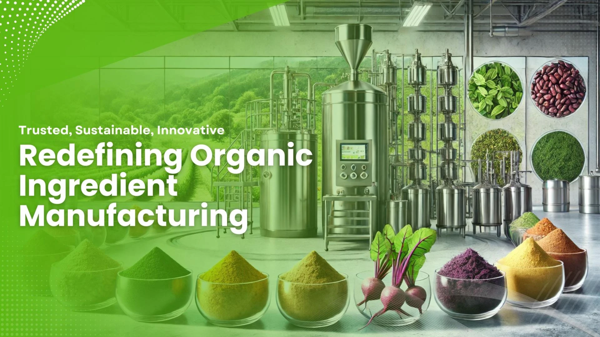 Raising the Bar: Setting Standards for Organic Ingredient Manufacturing and Supply