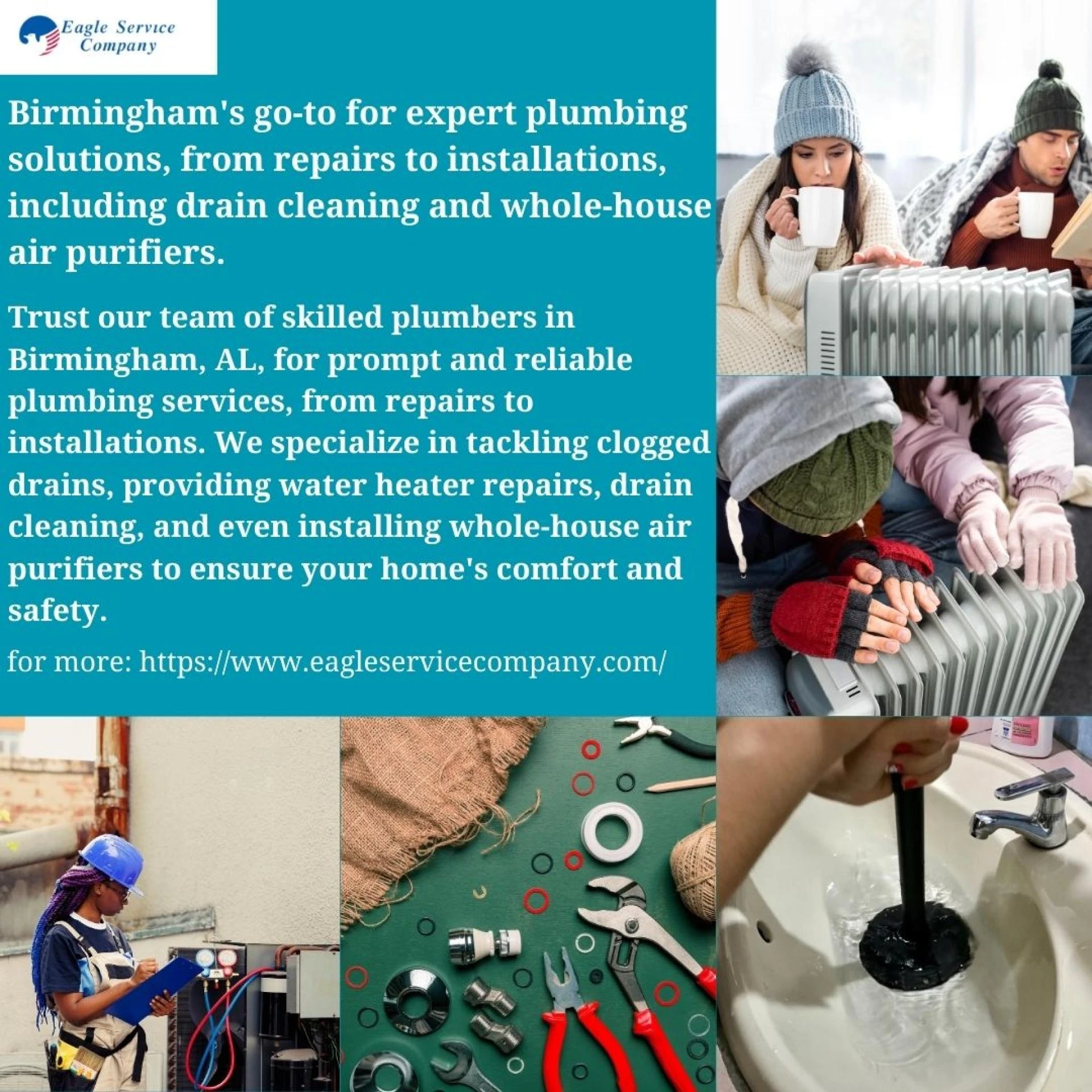 Eagle Service Company: Your Trusted Partner for Plumbing, Heating, and Air Conditioning.