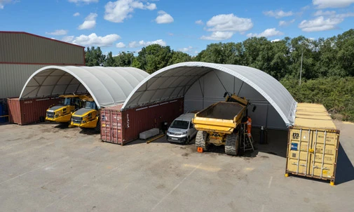 Container-Überdachung | Shield Canopy™: Marktführend & Robust