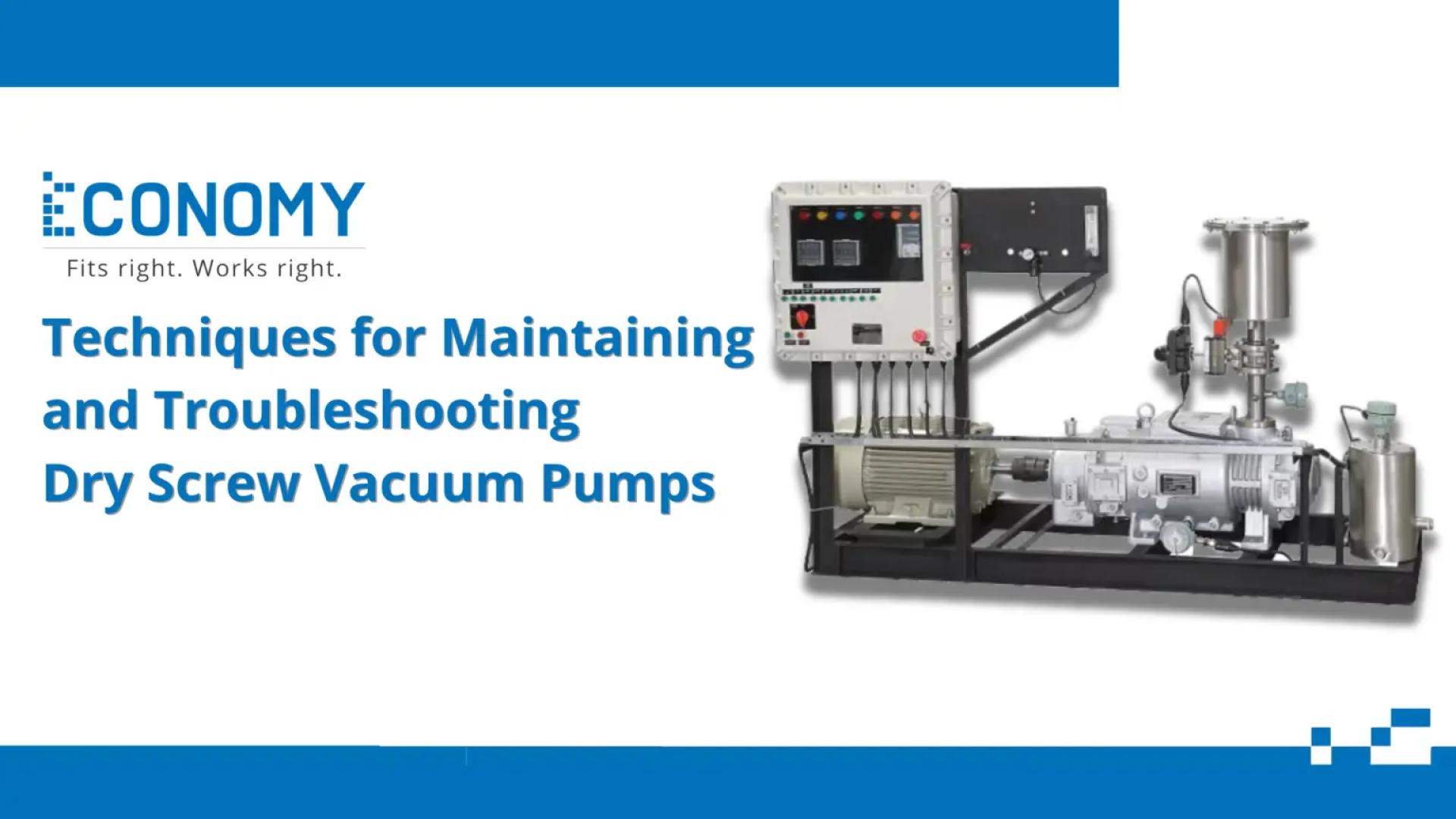 Advanced Techniques for Maintaining and Troubleshooting Dry Screw Vacuum Pumps