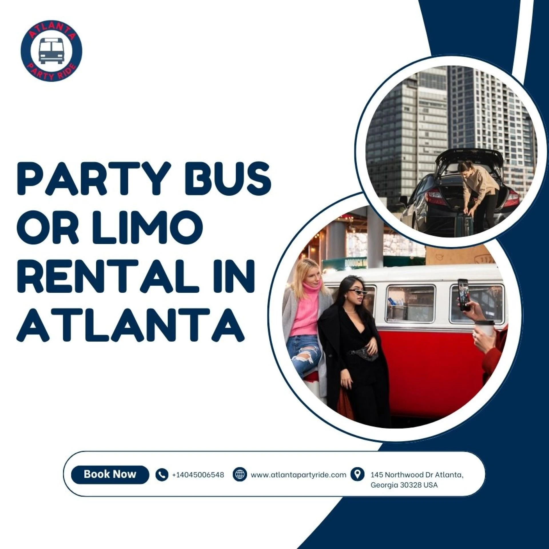 Elevate Your Event with a Party Bus or Limo Rental in Atlanta.