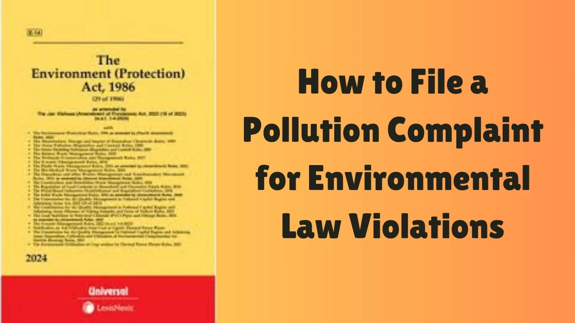 How to File a Pollution Complaint for Environmental Law Violations