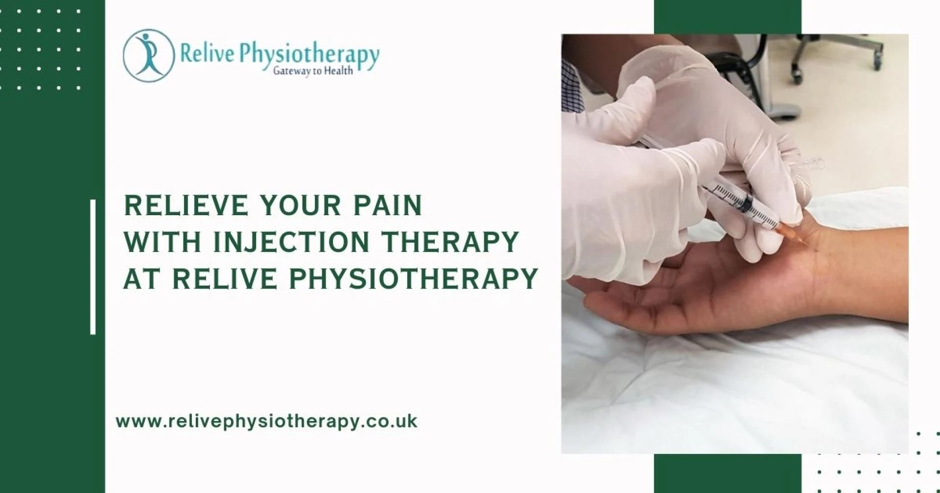 Relieve Your Pain with Injection Therapy at Relive Physiotherapy in Chester