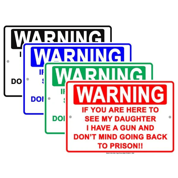Gun Warning Signs