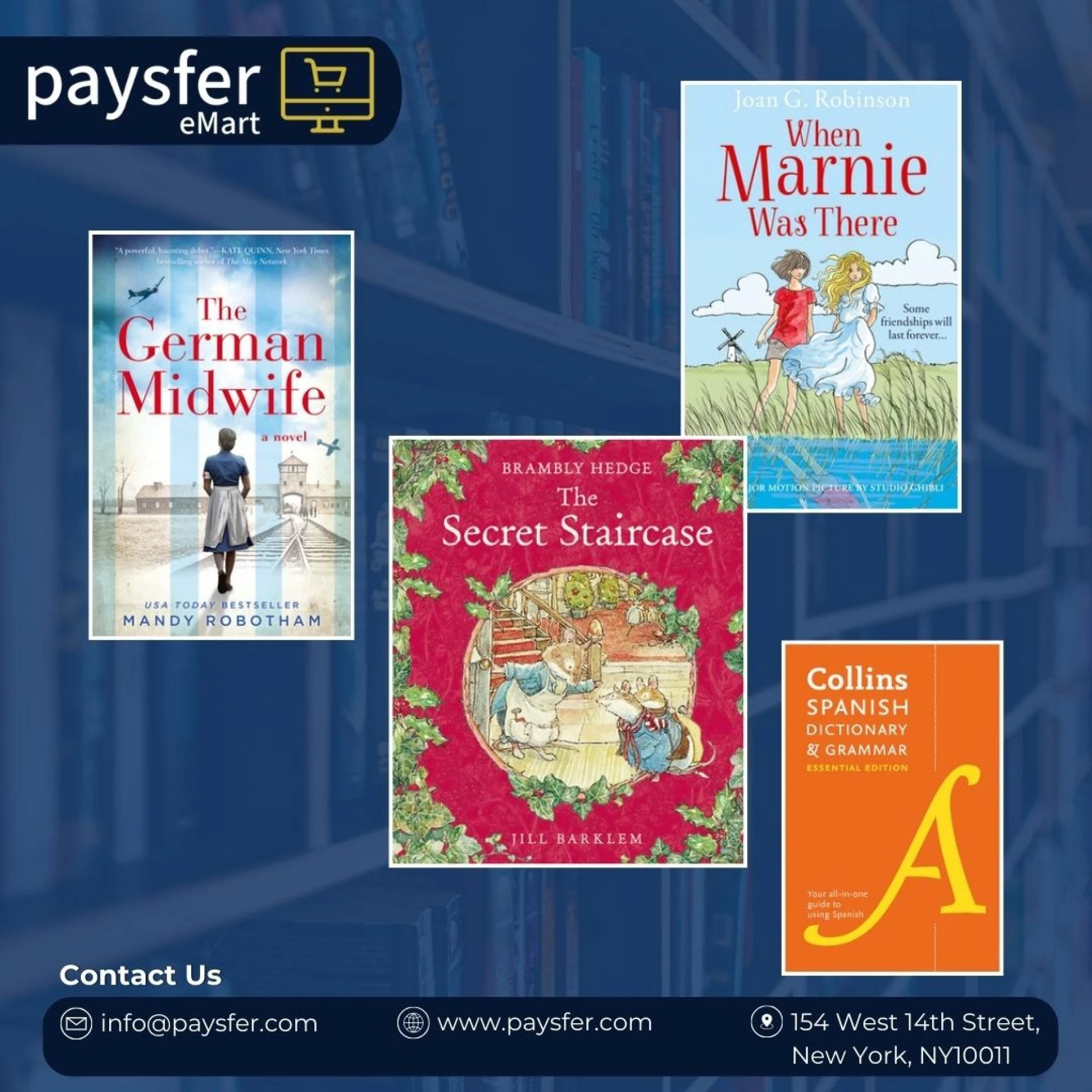 Bookshop at Paysfer eMart: New York Times 100 k Best sellers at prices $4 to $11 below Amazon, updat