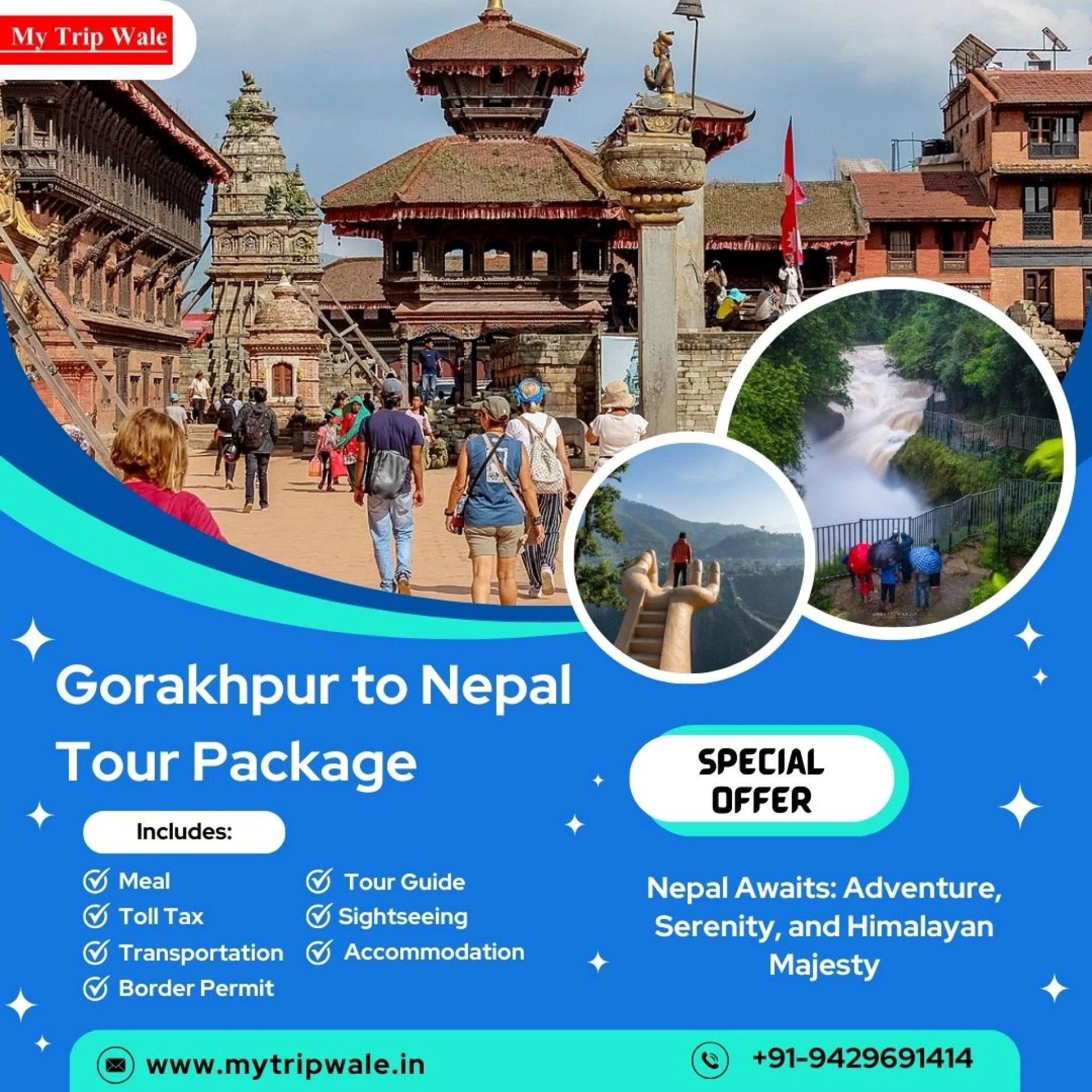 Gorakhpur to Nepal Tour Package, Nepal Tour Package from Gorakhpur