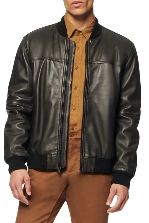 Elevate Your Wardrobe with a Black Bomber Leather Jacket