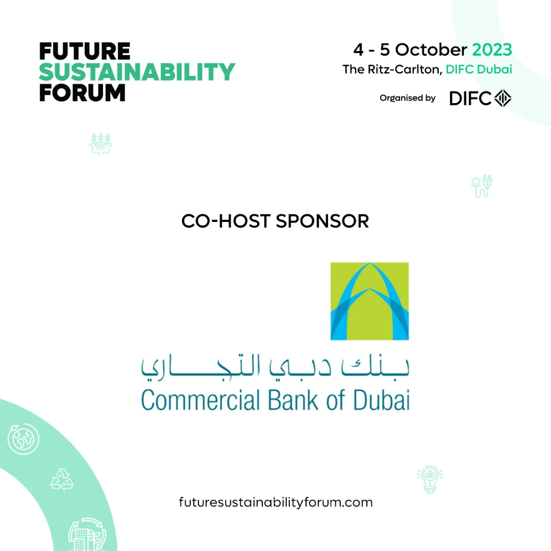 Commercial Bank of Dubai Co-Hosts Future Sustainability Forum for a Greener Tomorrow 