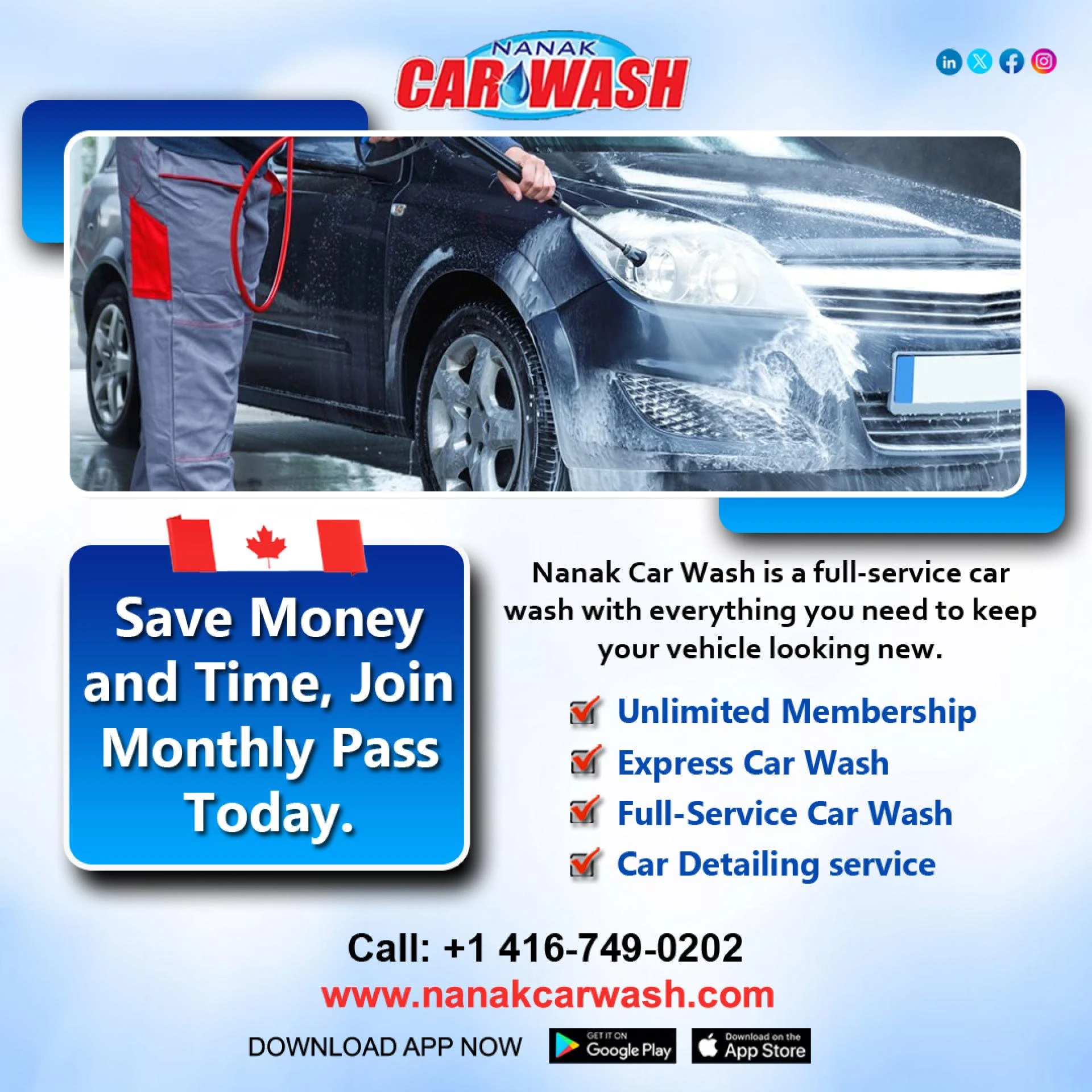 What Services Does Nanak Car Wash Offer in Brampton?