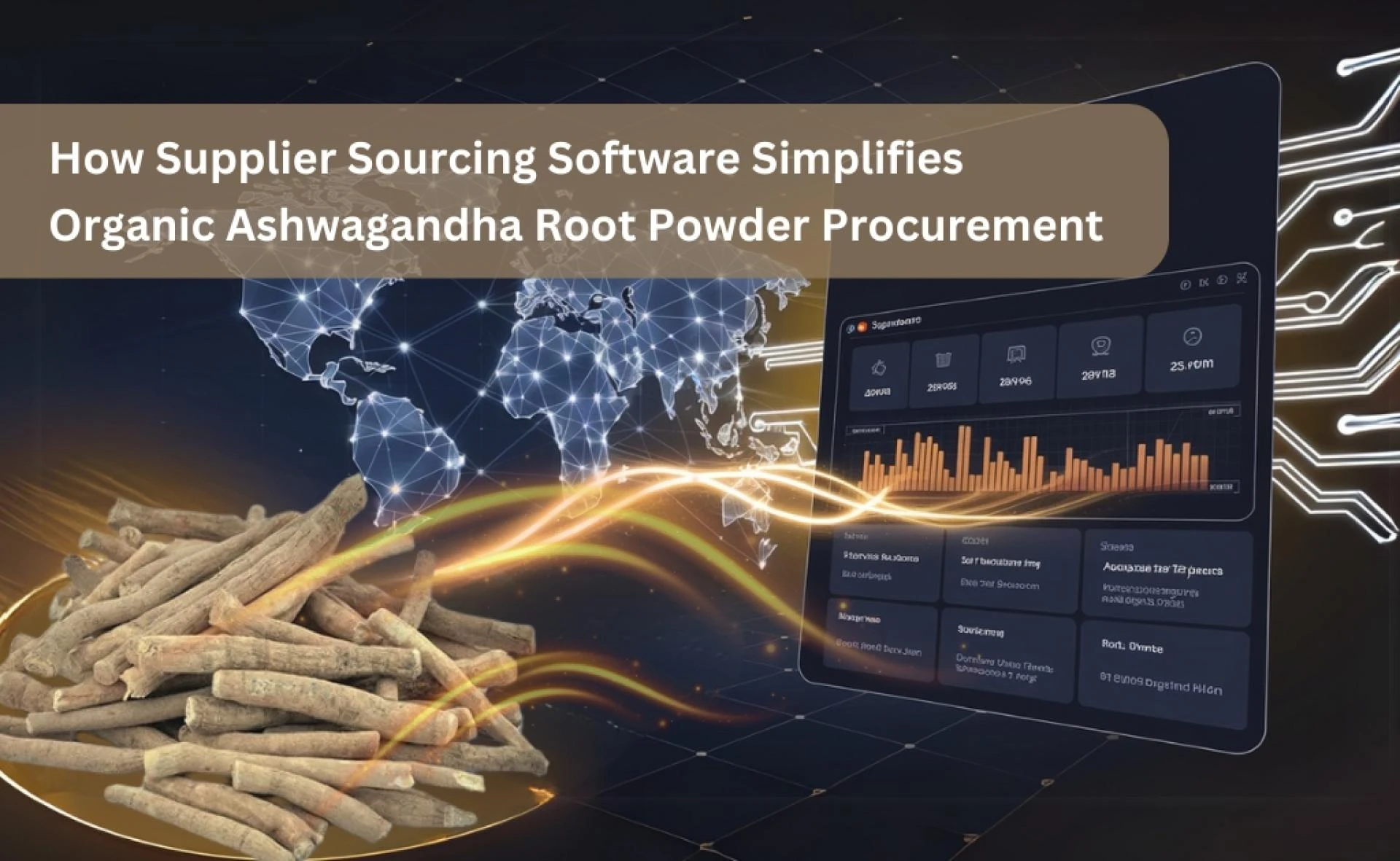 Draft: My PHow Supplier Sourcing Software Transforms Organic Ashwagandha Root Procurementost Title